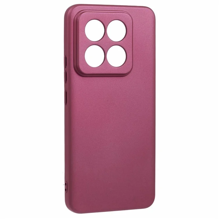 X-LEVEL Guardian Series For Xiaomi 14 Pro Case Anti-Drop Matte Soft TPU Phone Cover - Rojo Vino