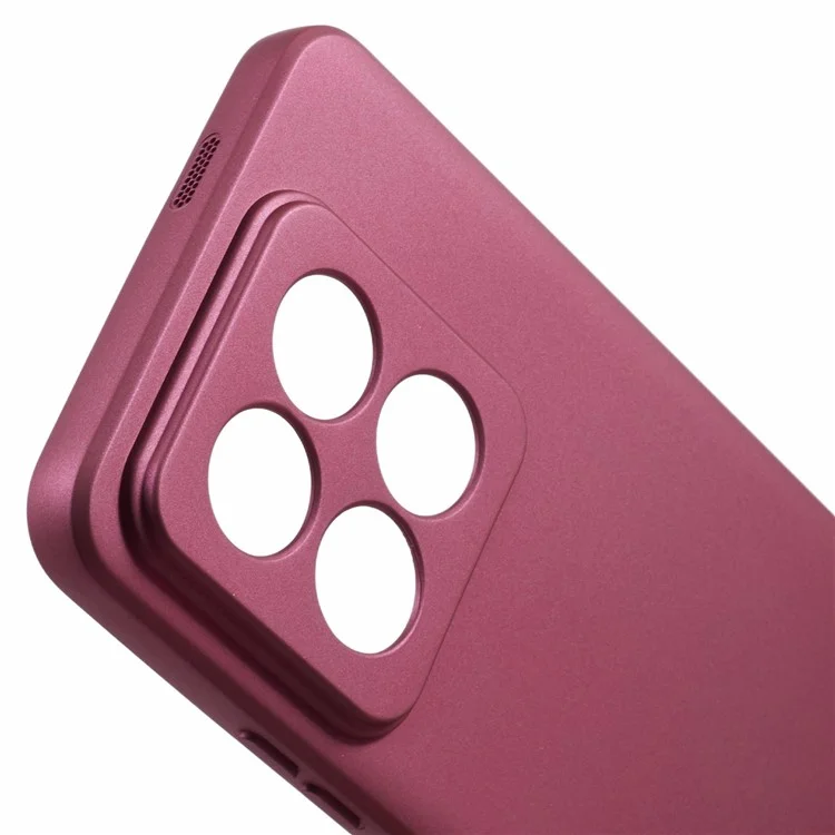 X-LEVEL Guardian Series For Xiaomi 14 Pro Case Anti-Drop Matte Soft TPU Phone Cover - Rojo Vino
