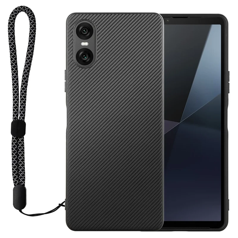 VILI TC Series for Sony Xperia 10 VI Case Leather+TPU Protective Phone Cover with Strap