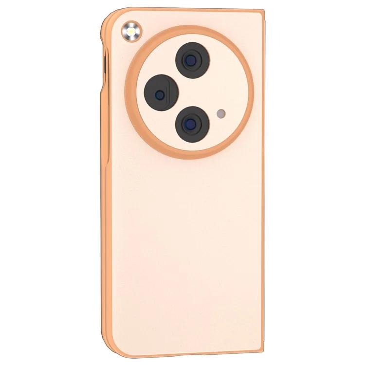 Für Oppo Find N3 5G Case PU Leder + Hard PC Shell Handyhülle - Hellrosa