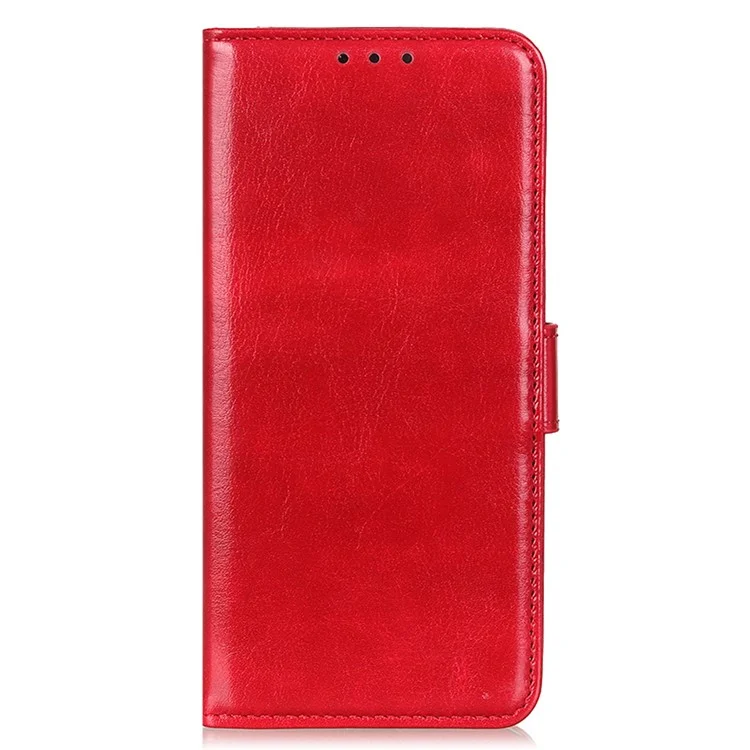 For Honor 200 Pro 5G Case PU Leather Phone Wallet Cover Crazy Horse Texture - Rosso