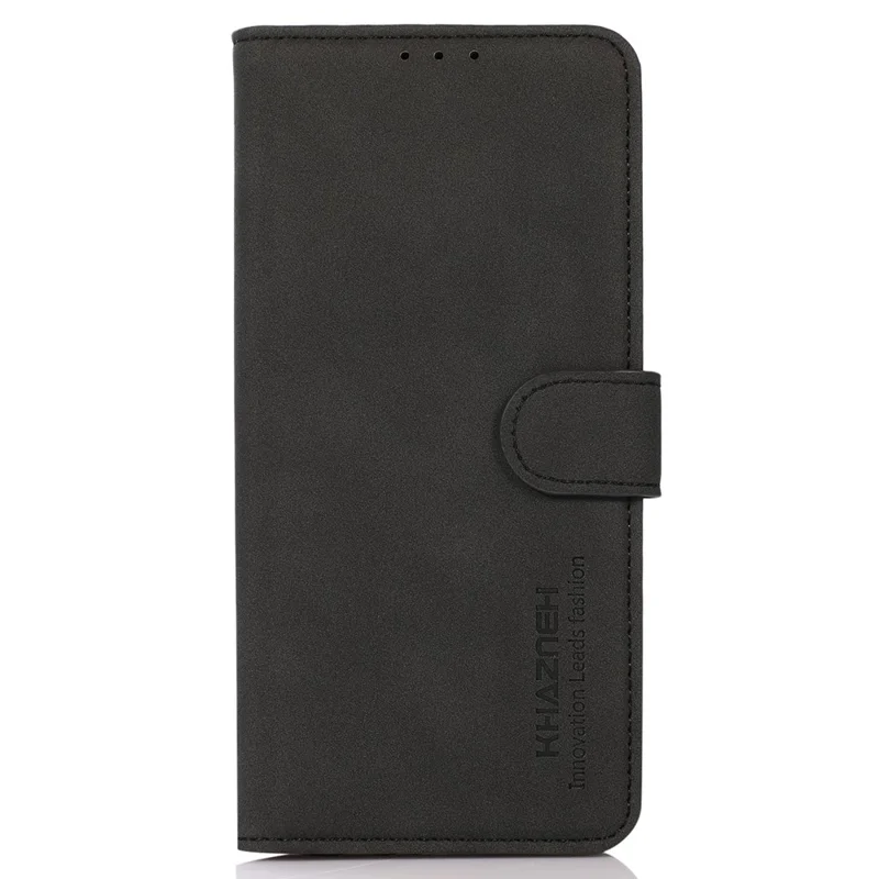 KHAZNEH For Honor 200 Pro 5G Carteira Caso PU Couro Protetor Capa de Telefone - Preto