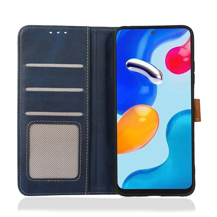 Para Honor 200 5G Case Calf Texture Folio Leather Phone Cover - Azul