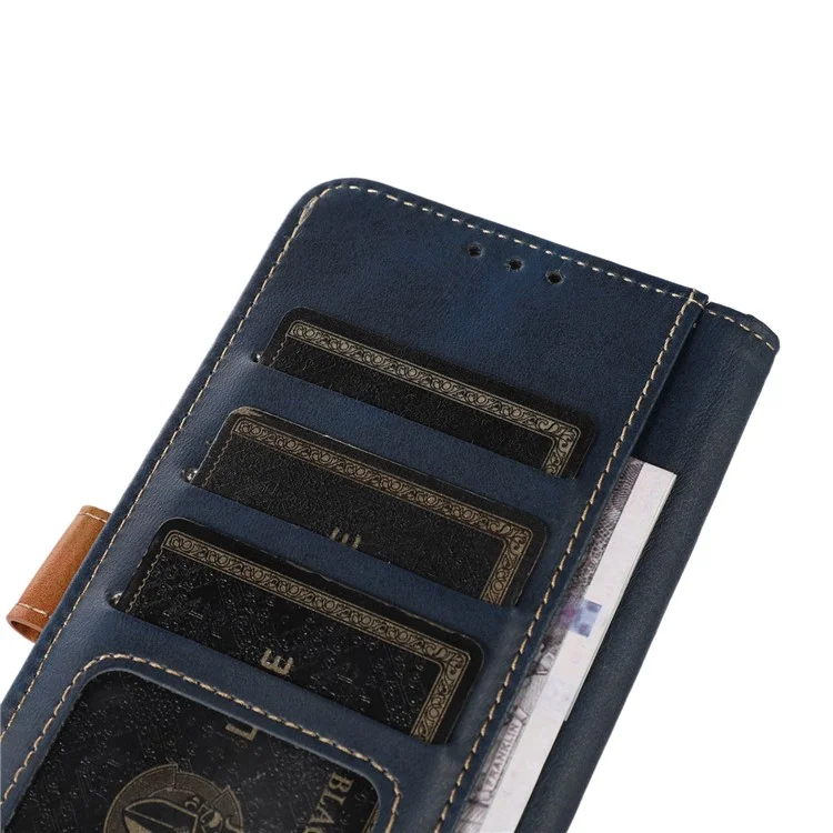 Para Honor 200 5G Case Calf Texture Folio Leather Phone Cover - Azul