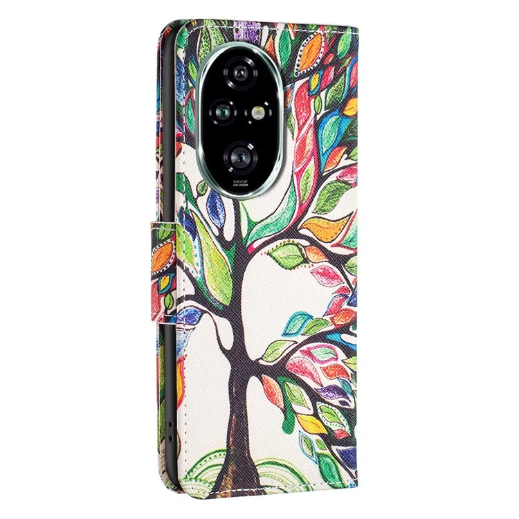 For Honor 200 Pro 5G Case PU Leather Pattern Phone Cover Scratchproof Protect - Life Tree