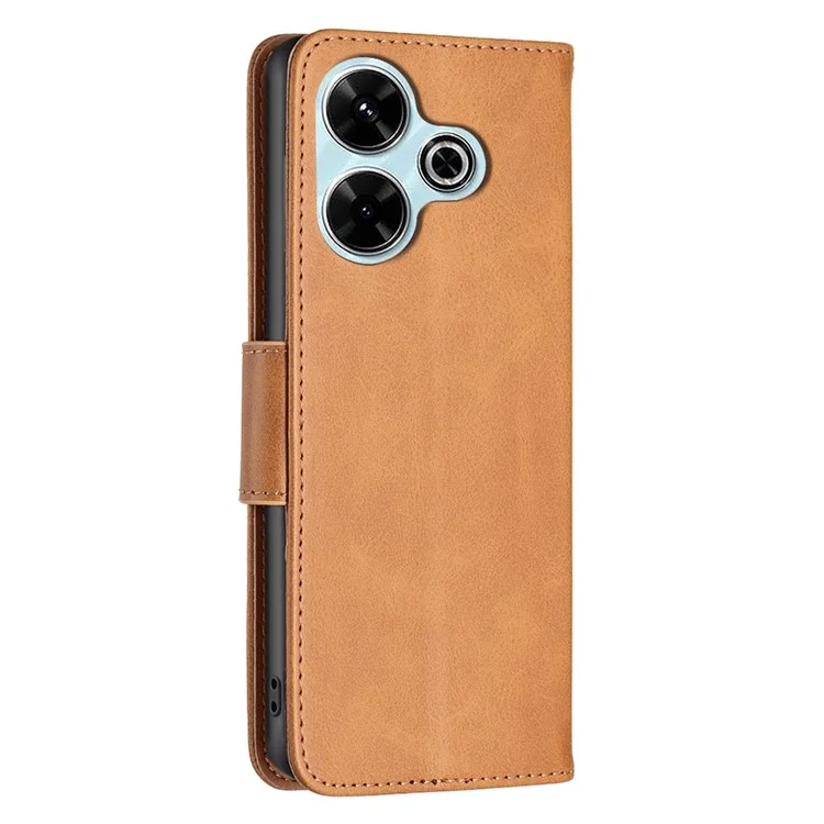 Для Xiaomi Redmi 13 5G / 13 4G / Poco M6 4G Чехол-кошелек Кожаный чехол для телефона Откидной стенд - Желтый