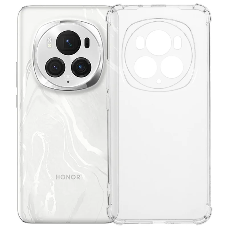 For Honor Magic6 Pro 5G Clear TPU Phone Cover Corners Air Cushion Anti Drop