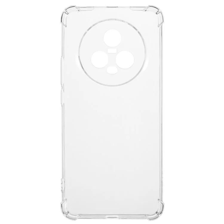 For Honor Magic5 Clear Case Four Corner Reinforced Protective Soft TPU Phone Cover