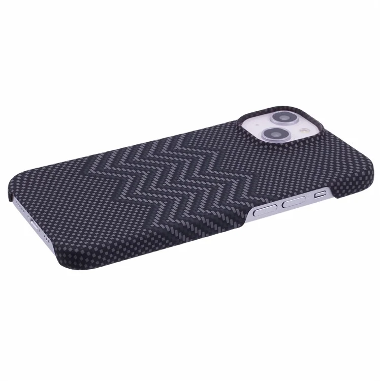 Für iPhone 13 Case Stilvolle Muster Leuchtende Anti-Drop PC Handyhülle - Schwarze Welle