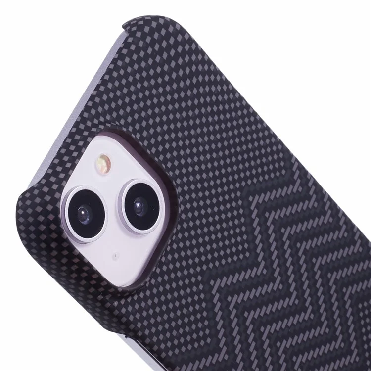 Für iPhone 13 Case Stilvolle Muster Leuchtende Anti-Drop PC Handyhülle - Schwarze Welle