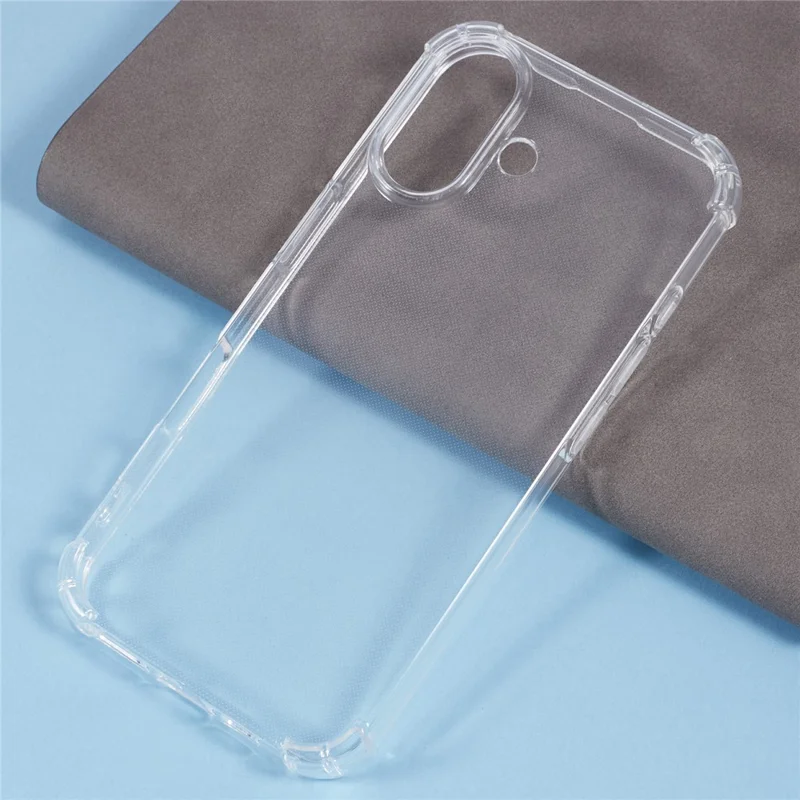 For iPhone 16 Case Transparent Soft TPU Phone Cover 4 Corner Air Cushion