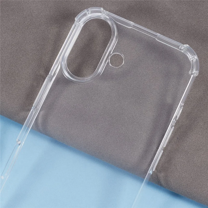 For iPhone 16 Case Transparent Soft TPU Phone Cover 4 Corner Air Cushion
