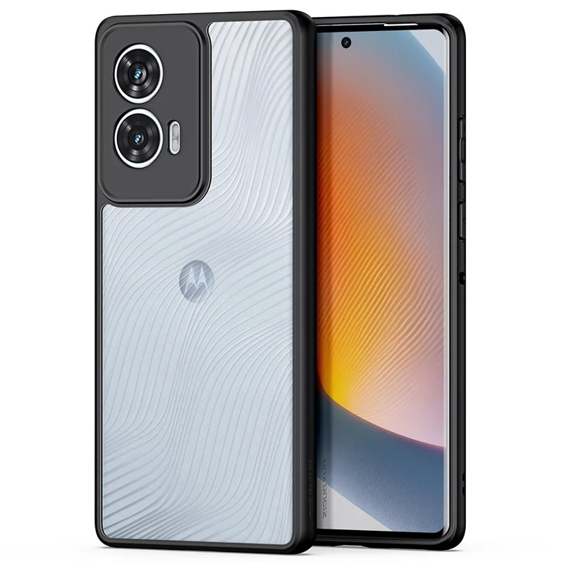 DUX DUCIS Aimo Series For Motorola G96 5G / Edge 50 Fusion Case TPU+PC Drop-Proof Shell (REACH Certification) - Black