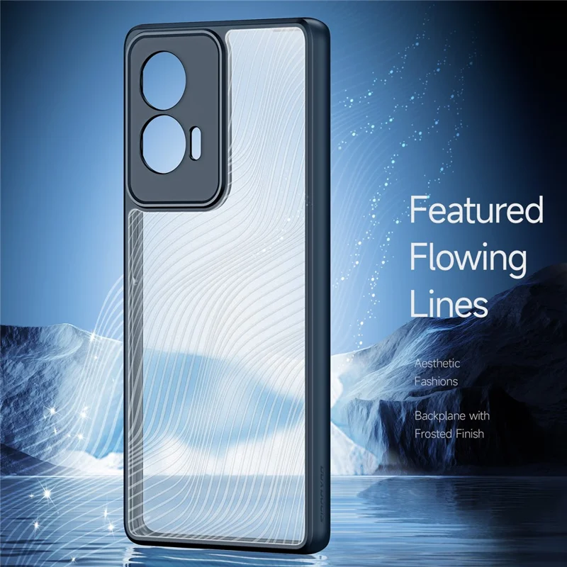 DUX DUCIS Aimo Series For Motorola G96 5G / Edge 50 Fusion Case TPU+PC Drop-Proof Shell (REACH Certification) - Black