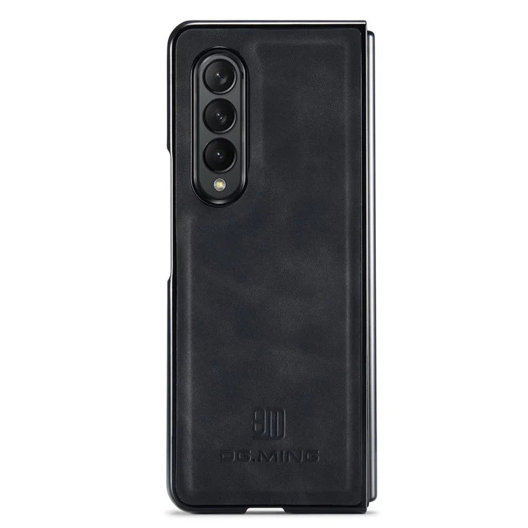 Чехол для телефона DG.MING M2 Series для Samsung Galaxy Z Fold3 5G, противоударный чехол с магнитной абсорбцией, съемный кошелек, чехол с подставкой, защитный чехол - черный