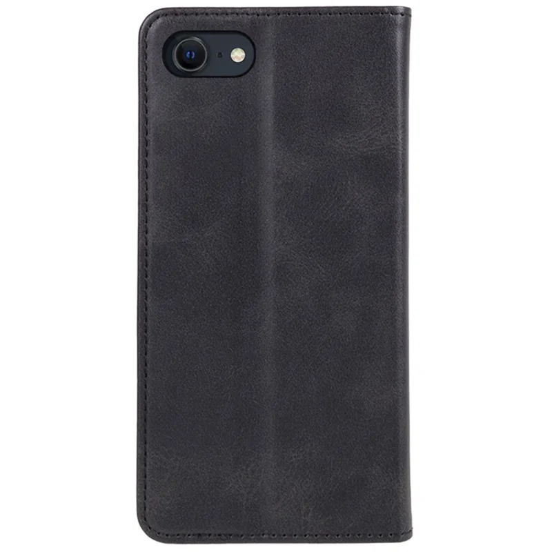 For iPhone 16e Case Magnetic Auto Closing Leather Phone Wallet Cover - Black