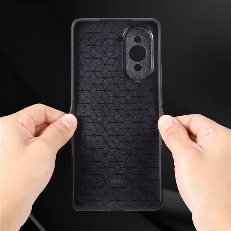 AZNS PU Leather+TPU Phone Case for Huawei nova 10 Pro 4G, Stylish Pattern Imprinted Phone Protective Shell - Brown