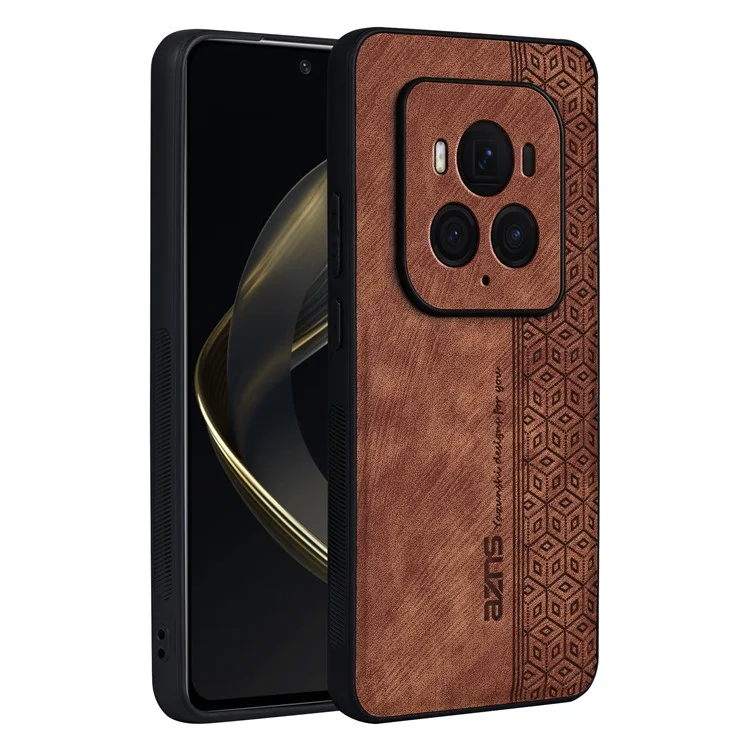 AZNS For Honor Magic6 Ultimate 5G Funda con Patrón Estampado PU+TPU Antideslizante - Marrón