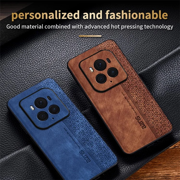 AZNS For Honor Magic6 Ultimate 5G Funda con Patrón Estampado PU+TPU Antideslizante - Marrón