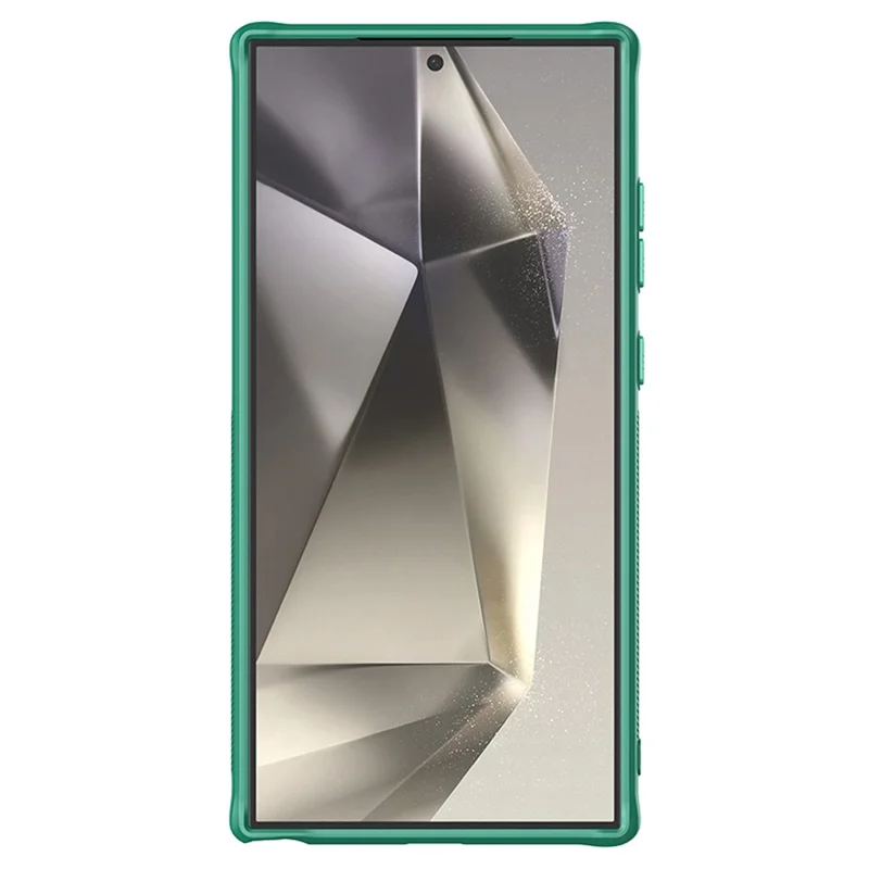 NILLKIN Iceblade Prop für Samsung Galaxy S24 Ultra Case Lens Cover Kickstand PC+TPU Handyhülle - Grün