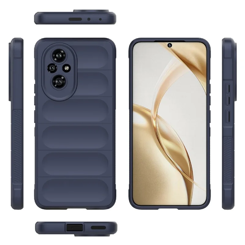 For Honor 200 5G Case Soft TPU Drop-proof Protective Phone Cover - Dark Blue