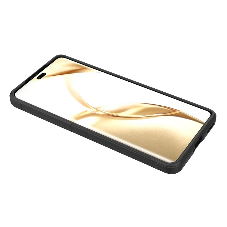 For Honor 200 Pro 5G Case Anti-Scratch Soft TPU Rugged Back Phone Cover - Black