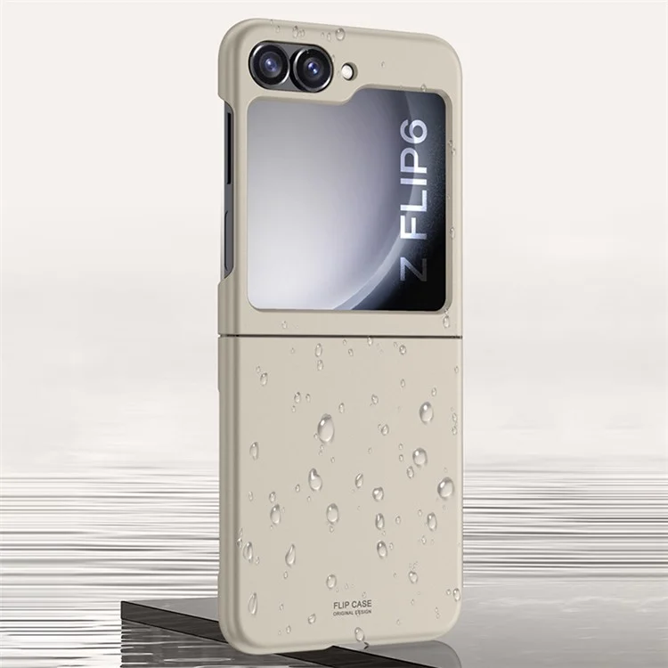 Pour Samsung Galaxy Z Flip6 5G Slim Case Skin-Feel Hard PC Phone Cover - Titanium Grey