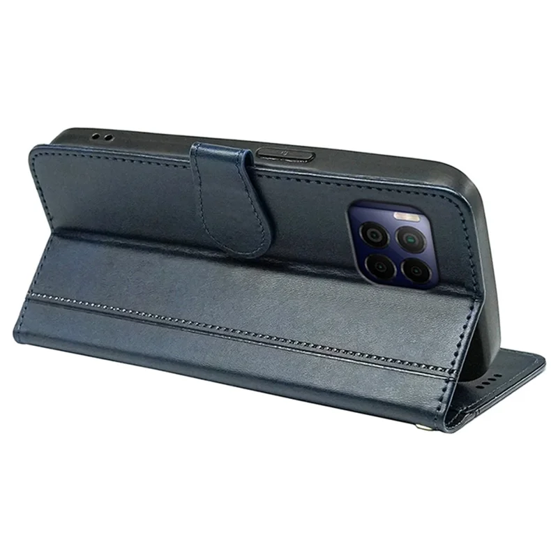 For T-Mobile REVVL 7 Pro / T Phone 2 Pro Case Wallet Magnetic Clasp Leather Phone Cover - Blue