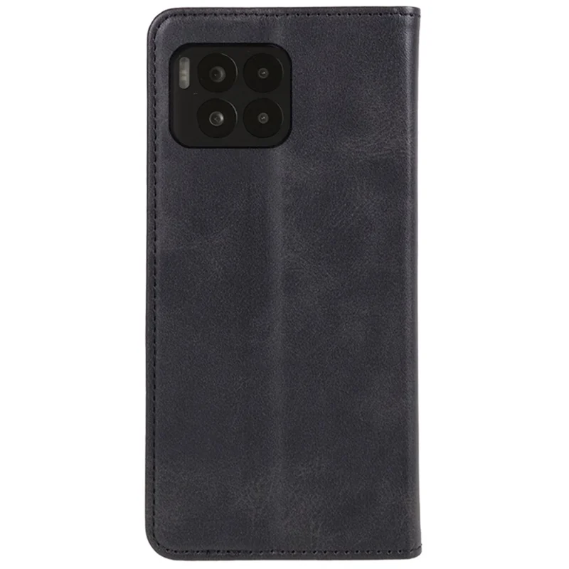 For T-Mobile REVVL 7 Pro / T Phone 2 Pro Case Leather Phone Cover Viewing Stand Magnetic Close - Black