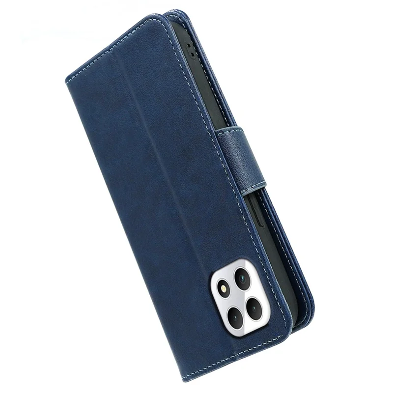 For T-Mobile REVVL 7 / T Phone 2 Case Stand Strong Magnetic Leather Phone Cover - Blue