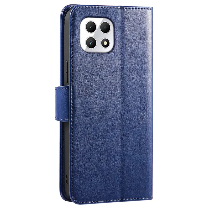 For T-Mobile REVVL 7 / T Phone 2 Case Stand Strong Magnetic Leather Phone Cover - Blue