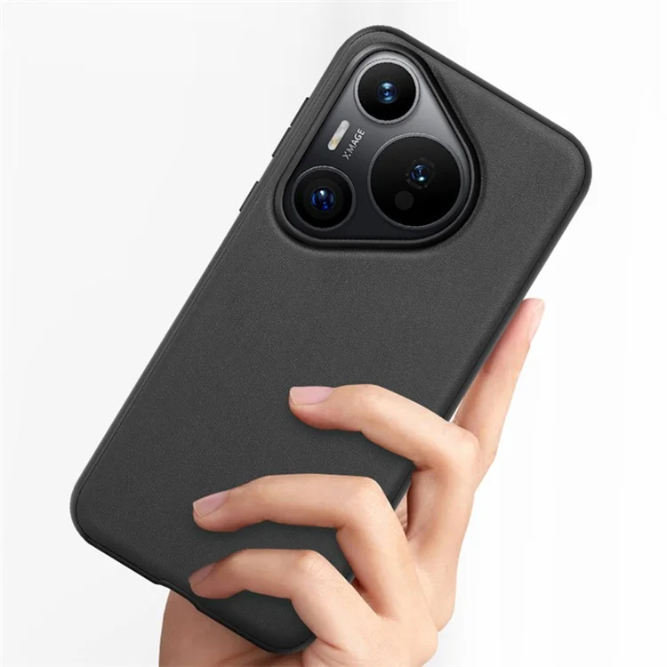 X-LEVEL Para Huawei Pura 70 Pro+ / Pura 70 Pro Caja del teléfono Cuero PU Lujoso+PC Cubierta de teléfono celular - Negro