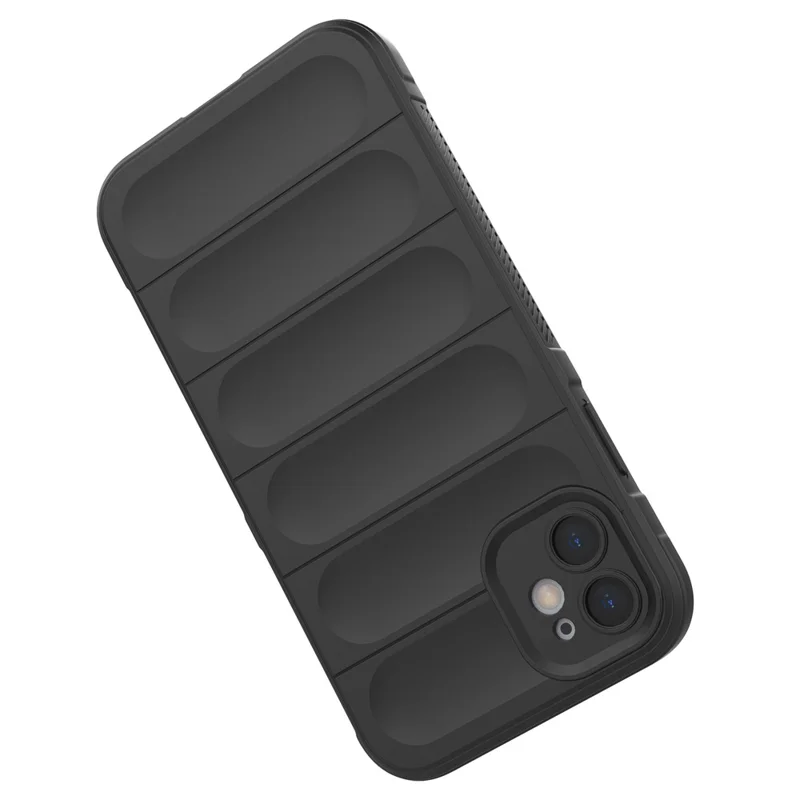 For iPhone 11 Phone Case Anti-Scratch Soft TPU Rugged Back Cover - Black