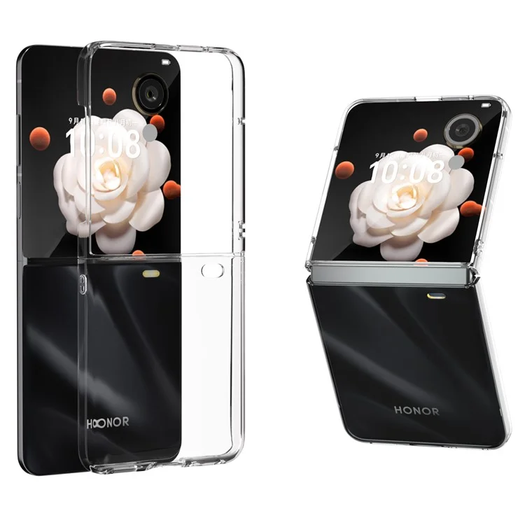 For Honor Magic V Flip 5G Clear Case Hard PC Anti-Scratch Phone Cover