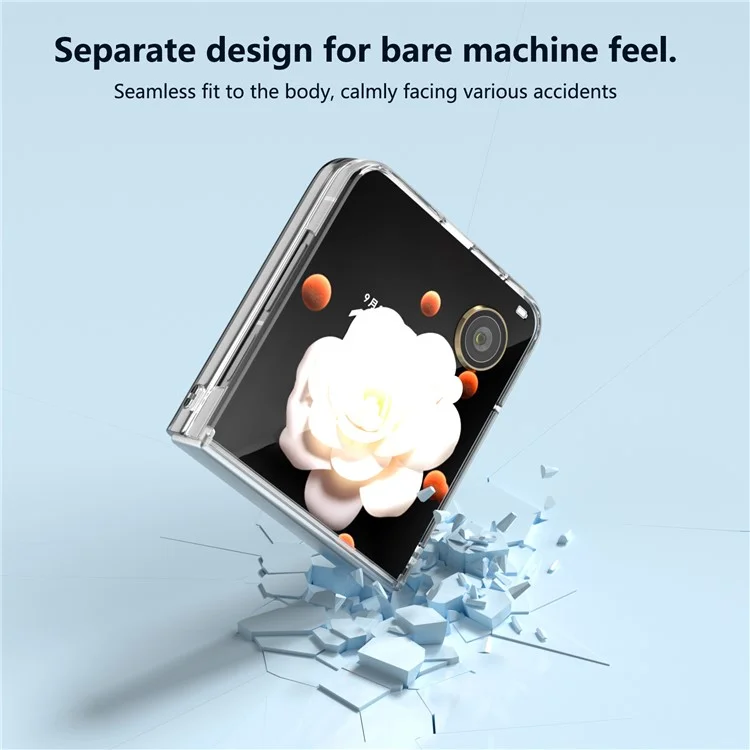 For Honor Magic V Flip 5G Clear Case Hard PC Anti-Scratch Phone Cover