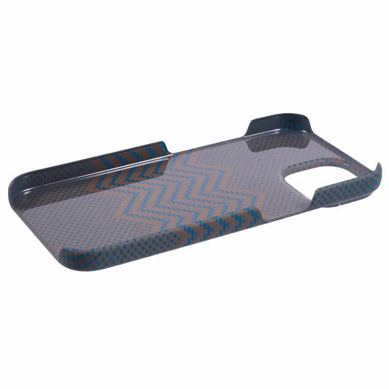 For iPhone 14 Case Water Transfer Printing Luminous Anti-scratch PC Cell Phone Cover - Gold Wave
