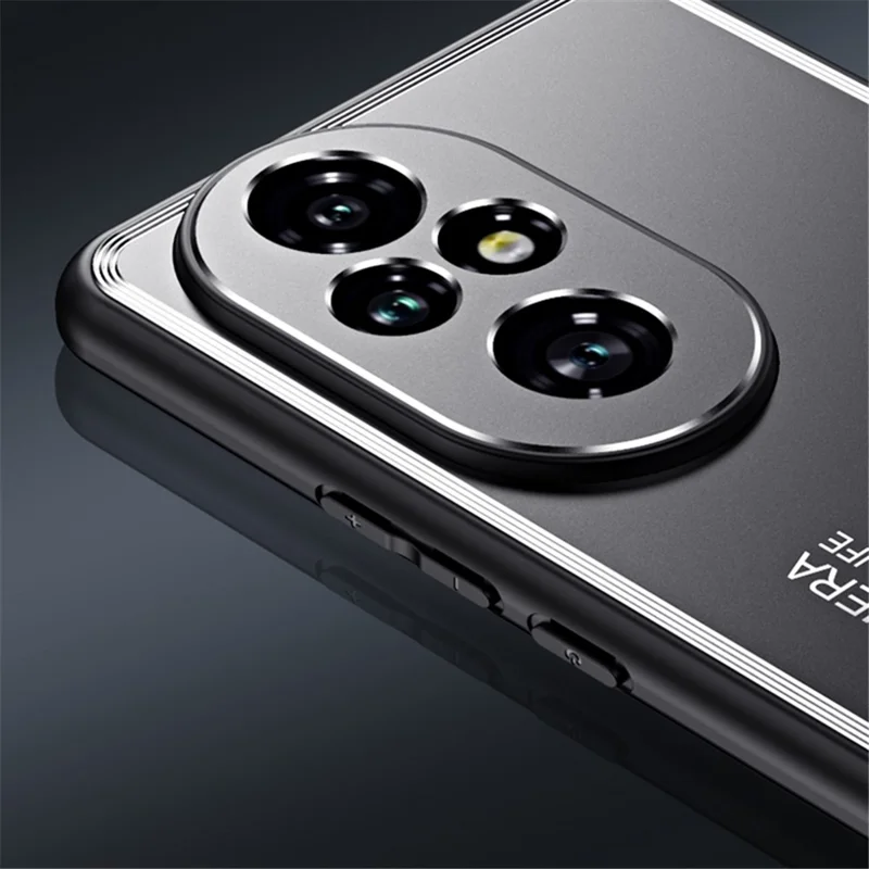 For Honor 200 5G Case TPU+Aluminium Alloy Anti-scratch Phone Cover - Blue