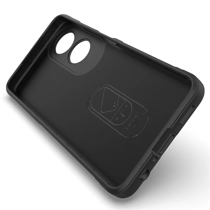 For Oppo A60 4G Case Anti-drop Mobile Phone TPU Back Cover - Black