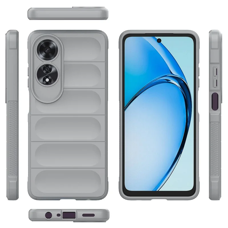 For Oppo A60 4G Case Anti-drop Mobile Phone TPU Back Cover - Light Grey