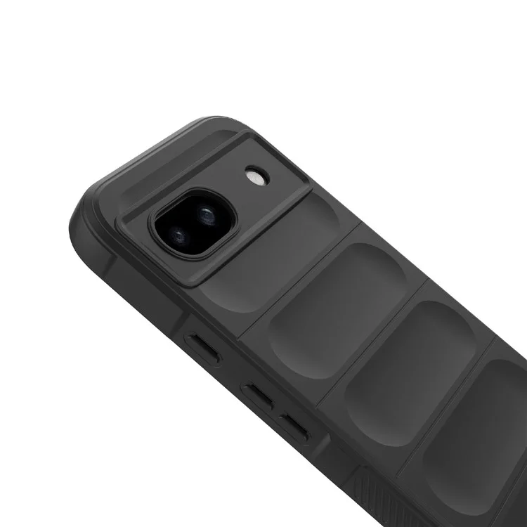 For Google Pixel 8a Case Anti-Drop Mobile Phone TPU Back Cover - Black