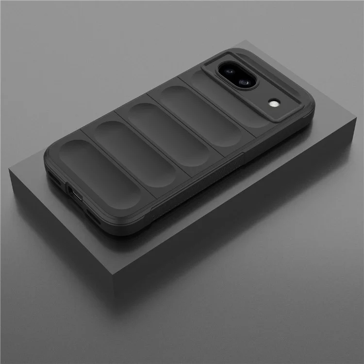 For Google Pixel 8a Case Anti-Drop Mobile Phone TPU Back Cover - Black