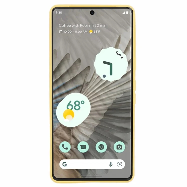 Para Google Pixel 7 5G Caja a prueba de golpes 2.0mm Funda flexible de TPU - Amarillo
