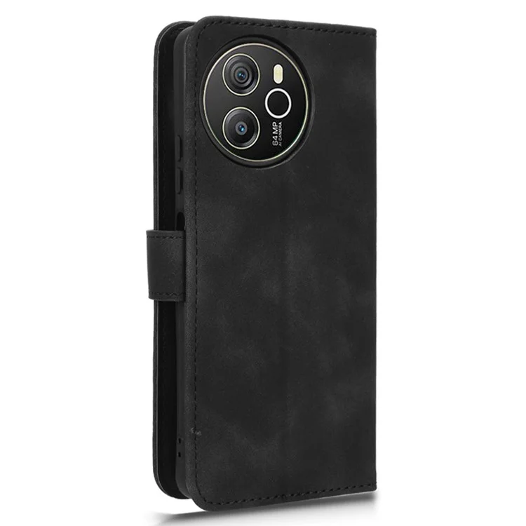 Für Blackview Shark 8 Case Kratzsichere PU-Leder-Flip-Handyhülle - Schwarz