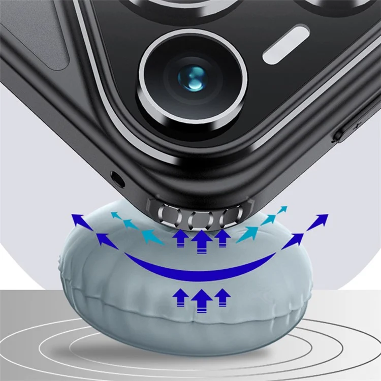 X-LEVEL For Huawei Pura 70 Pro / 70 Pro+ Magnetic Case PC+TPU Matte Anti-Drop Cell Phone Cover - Black