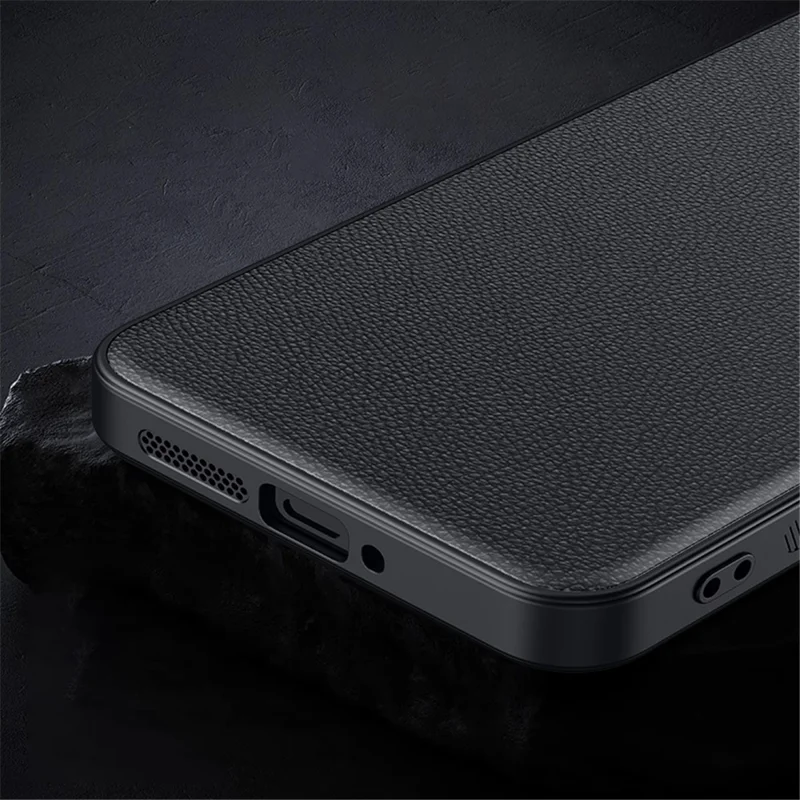 Para Xiaomi 14 Ultra Case com Quadro de Lente Suporte Capa de Couro PU + TPU + PC Magnética - Titânio Dourado