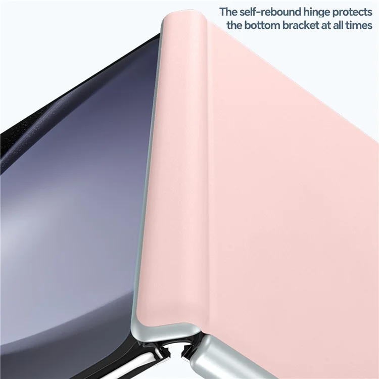 SULADA Для Samsung Galaxy Z Fold6 5G Чехол Кожаная Задняя Крышка Совместимый с MagSafe Защита Шарнира - Розовый