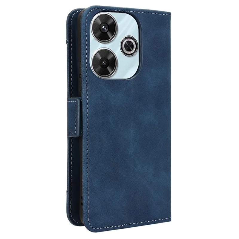 For Xiaomi Redmi 13 5G / 13 4G / Note 13R 5G / Poco M6 4G Leather Phone Case with Multiple Card Slots - Blue