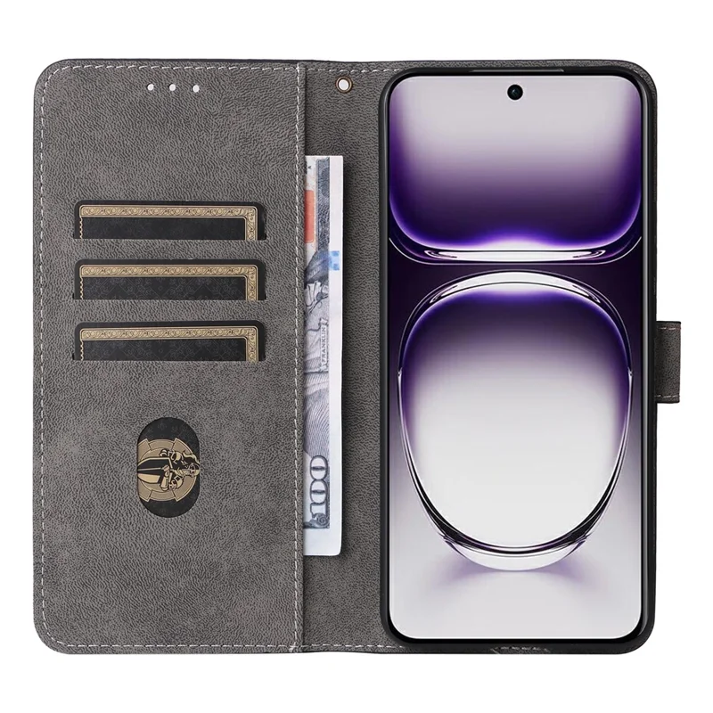 For Oppo Reno12 Pro 5G (Global) Case RFID Blocking Card Slots PU Leather Wallet Phone Cover - Blue