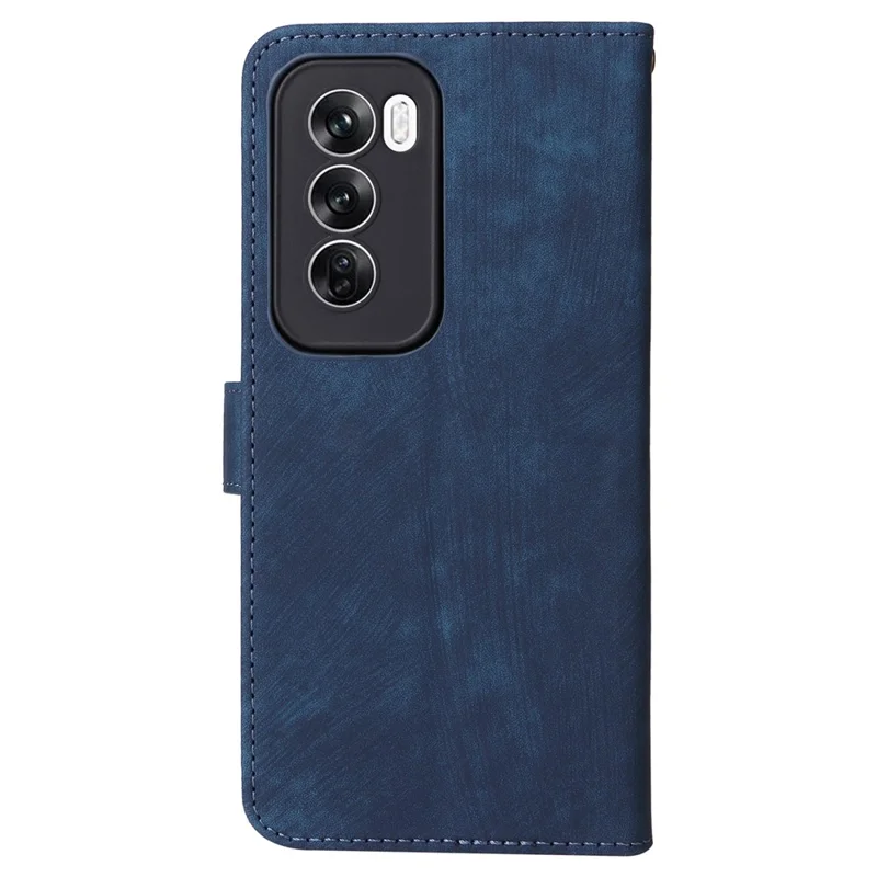 For Oppo Reno12 Pro 5G (Global) Case RFID Blocking Card Slots PU Leather Wallet Phone Cover - Blue