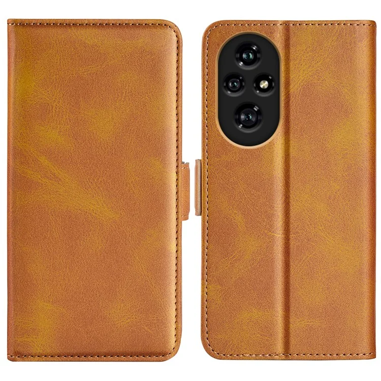 For Honor 200 Pro 5G Case Wallet Leather Folio Flip Phone Cover - Yellow